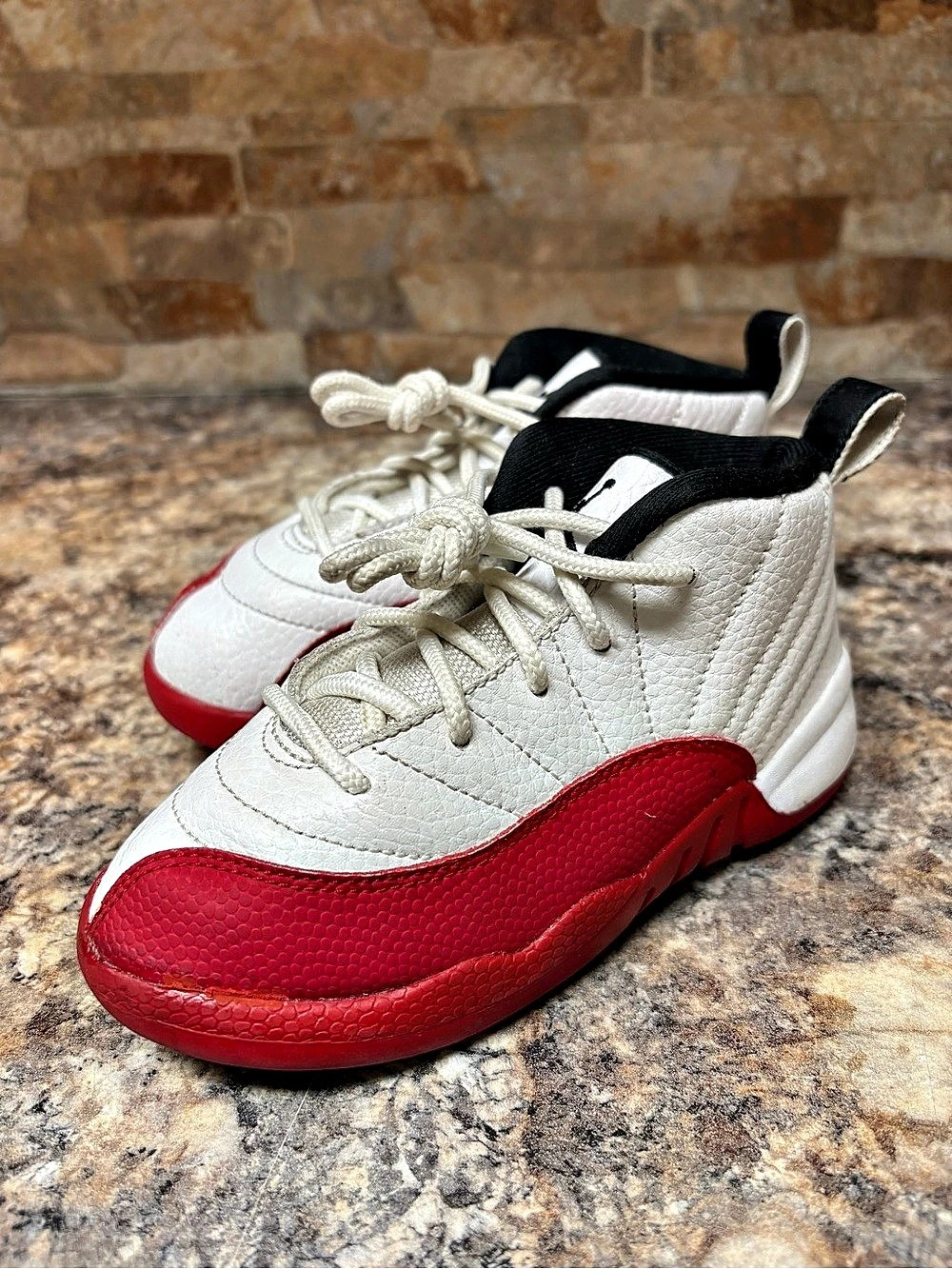 Nike Air Jordan Retro 12 Cherry Red White 850000-116 Toddler Size 10C